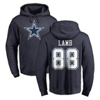 Johmsee D.Cowboys #88 CeeDee Lamb Player Navy Pullover Hoodies Limited Stitched Jerseys