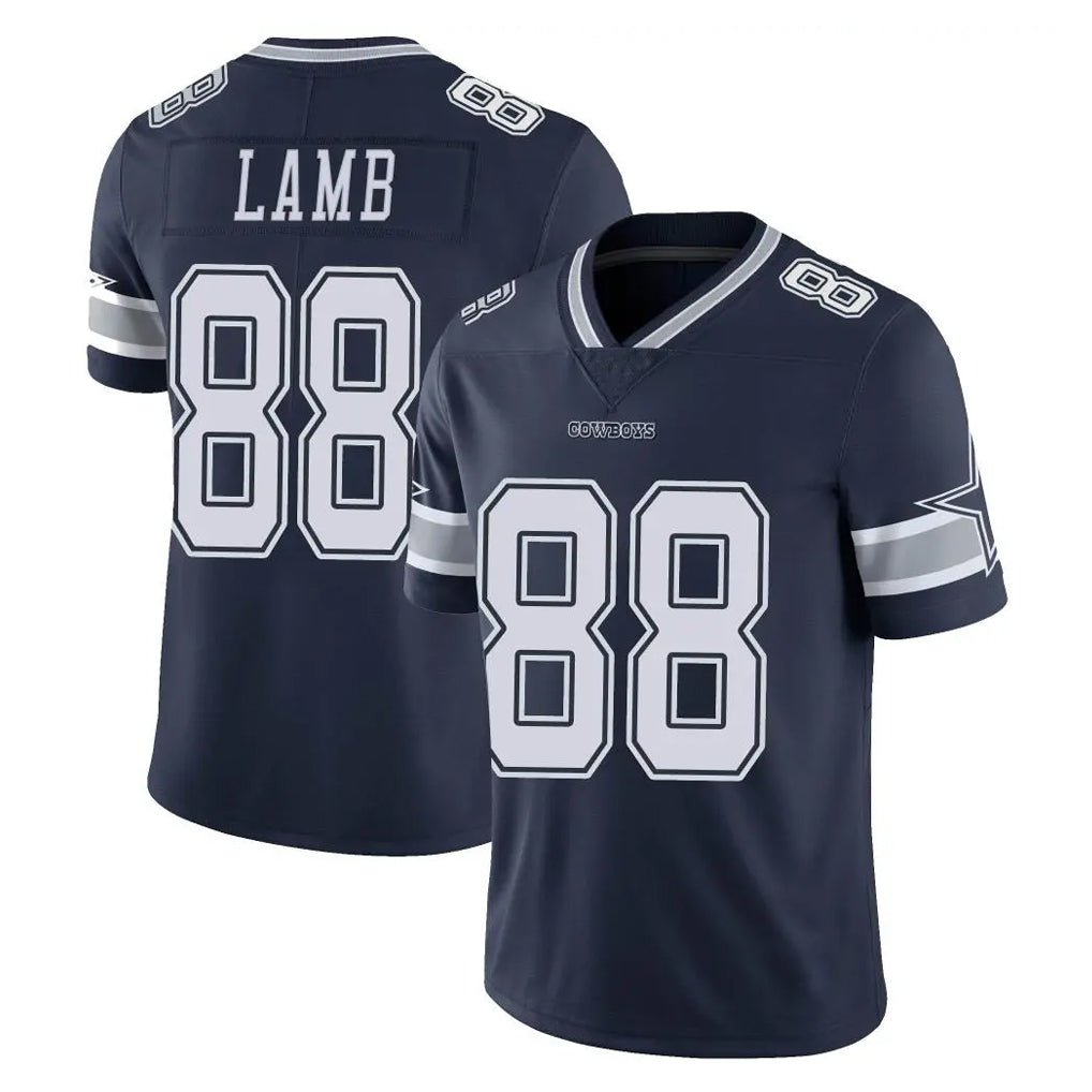 Johmsee D.Cowboys #88 CeeDee Lamb Player Navy Vapor Untouchable Limited Home Game Stitched Jerseys