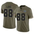 Johmsee D.Cowboys #88 CeeDee Lamb Player Olive Salute to Service Limited Game Stitched Jerseys