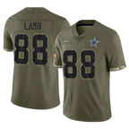 Johmsee D.Cowboys #88 CeeDee Lamb Player Olive Salute to Service Limited Game Stitched Jerseys