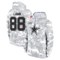 Johmsee D.Cowboys #88 CeeDee Lamb Player Salute to Service Hoodies Game Stitched Jerseys