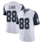 Johmsee D.Cowboys #88 CeeDee Lamb Player White-Navy Limited Color Rush Vapor Untouchable Home Game Stitched Jerseys