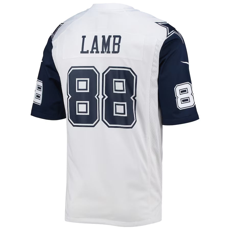 Johmsee D.Cowboys #88 CeeDee Lamb Player White Alternate Game Stitched Jerseys