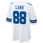Johmsee D.Cowboys #88 CeeDee Lamb Player White Home Game Stitched  Jerseys