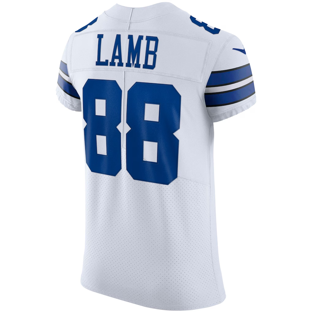 Johmsee D.Cowboys #88 CeeDee Lamb White Vapor Elite Jersey Stitched Jerseys