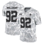 Johmsee D.Cowboys #92 Quinnen Williams Player Arctic Camo Salute to Service Limited Home Game Stitched Jerseys