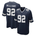 Johmsee D.Cowboys #92 Quinnen Williams Player Navy Home Game Stitched Jerseys