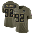 Johmsee D.Cowboys #92 Quinnen Williams Player Olive 2025 Salute to Service Limited Home Game Stitched Jerseys