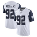 Johmsee D.Cowboys #92 Quinnen Williams Player White-Navy Limited Color Rush Vapor Untouchable Home Game Stitched Jerseys