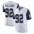 Johmsee D.Cowboys #92 Quinnen Williams Player White-Navy Limited Color Rush Vapor Untouchable Home Game Stitched Jerseys