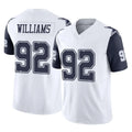 Johmsee D.Cowboys #92 Quinnen Williams Player White-Navy Limited Vapor F.U.S.E. Home Game Stitched Jerseys