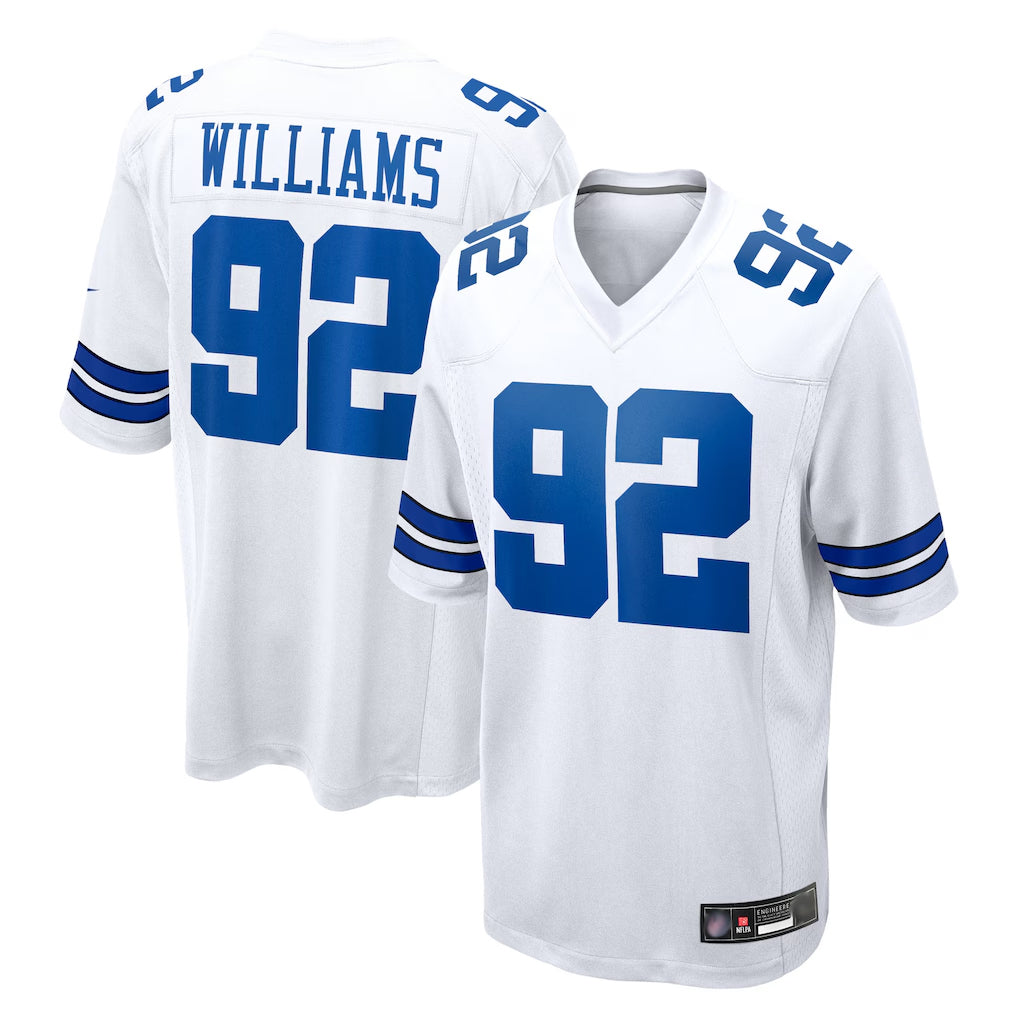 Johmsee D.Cowboys #92 Quinnen Williams Player White Home Game Stitched Jerseys