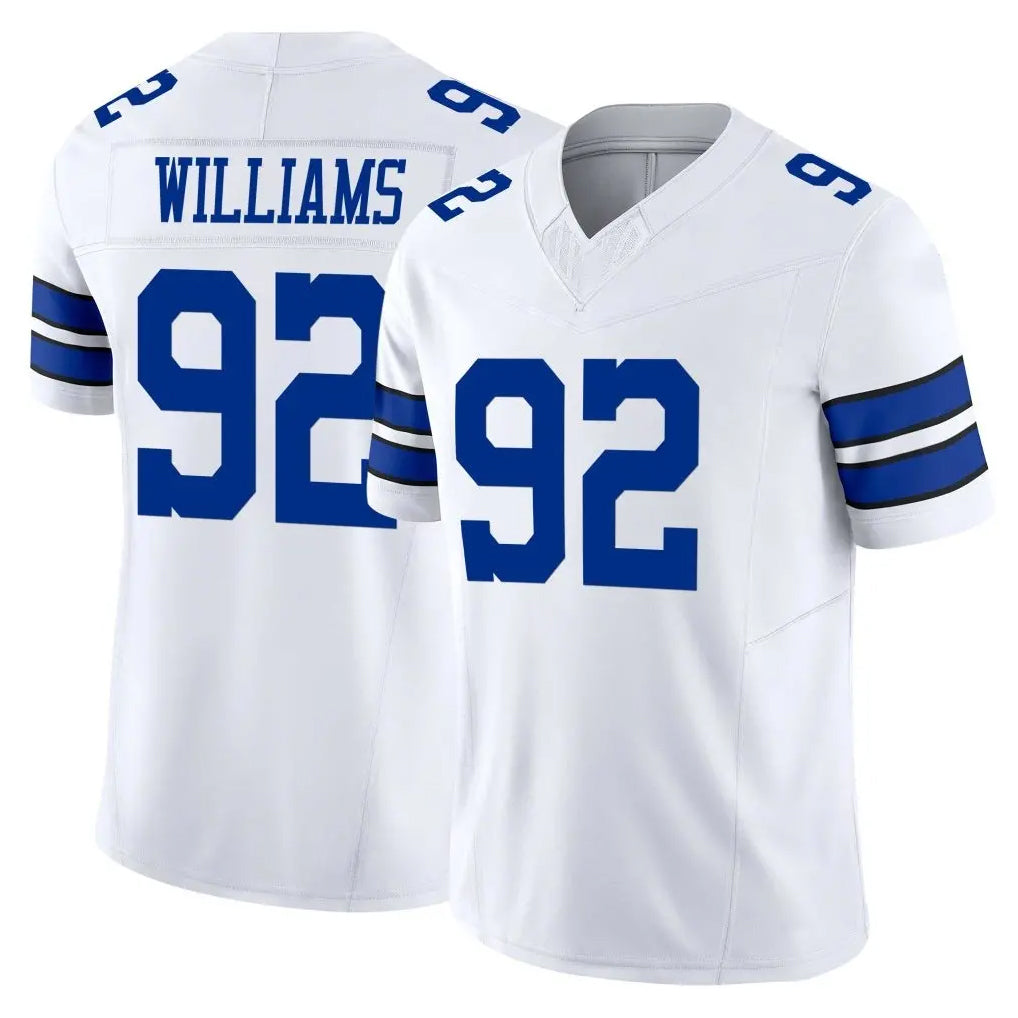 Johmsee D.Cowboys #92 Quinnen Williams Player White Limited Vapor F.U.S.E. Home Game Stitched Jerseys
