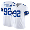 Johmsee D.Cowboys #92 Quinnen Williams Player White Limited Vapor F.U.S.E. Home Game Stitched Jerseys