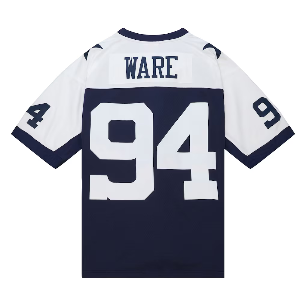 Johmsee D.Cowboys #94 DeMarcus Ware Mitchell & Ness Navy 2011 Alternate Legacy Replica JerseyReplica Jersey