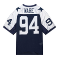 Johmsee D.Cowboys #94 DeMarcus Ware Mitchell & Ness Navy 2011 Authentic Throwback Retired Player Jersey Stitched Puhic