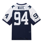 Johmsee D.Cowboys #94 DeMarcus Ware Mitchell & Ness Navy 2011 Authentic Throwback Retired Player Jersey Stitched Puhic