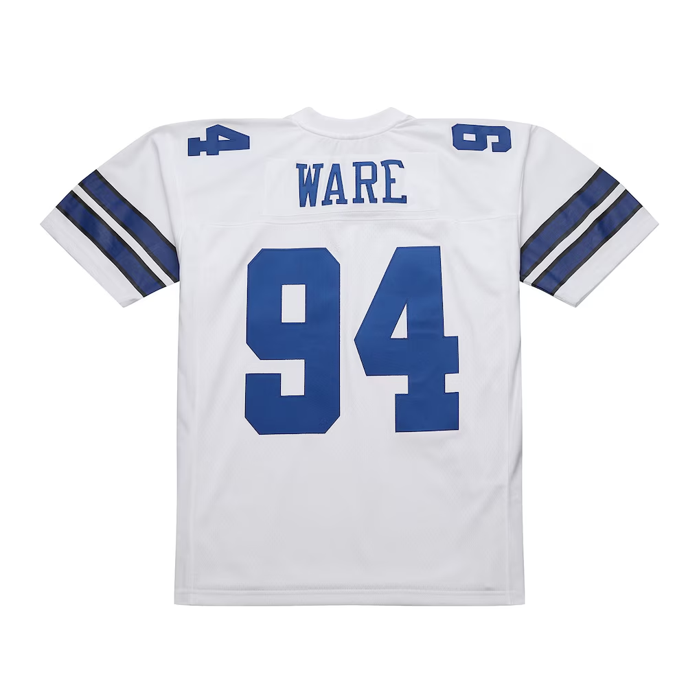 Johmsee D.Cowboys #94 DeMarcus Ware Mitchell & Ness White 2005 Legacy Replica Jersey  Stitched Puhic Game Jerseys