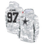 Johmsee D.Cowboys #97 Kenny Clark Player Arctic Camo Salute to Service Hoodies Limited Game Stitched Jerseys