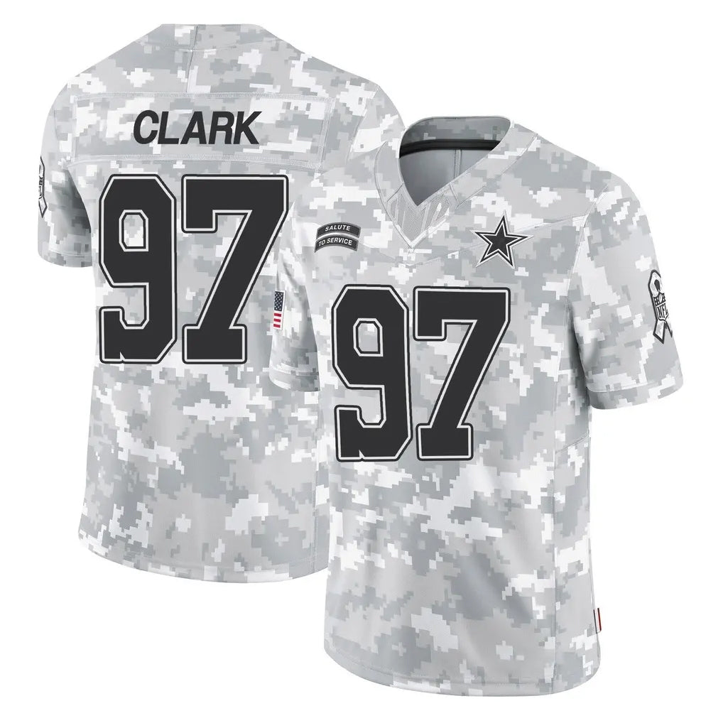 Johmsee D.Cowboys #97 Kenny Clark Player Arctic Camo Salute to Service Limited Home Game Stitched Jerseys