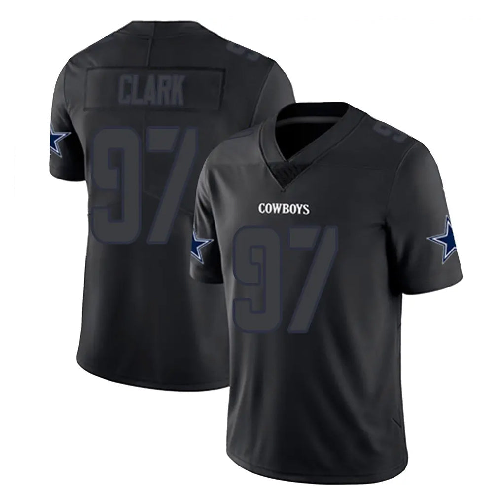 Johmsee D.Cowboys #97 Kenny Clark Player Black Impact Limited Home Game Stitched Jerseys
