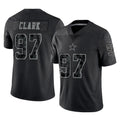 Johmsee D.Cowboys #97 Kenny Clark Player Black Limited Reflective Home Game Stitched Jerseys
