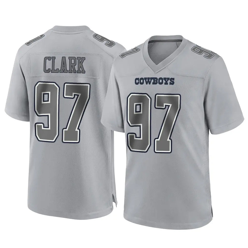 Johmsee D.Cowboys #97 Kenny Clark Player Gray Atmosphere Fashion Home Game Stitched Jerseys