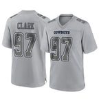 Johmsee D.Cowboys #97 Kenny Clark Player Gray Atmosphere Fashion Home Game Stitched Jerseys