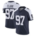 Johmsee D.Cowboys #97 Kenny Clark Player Navy-White Limited Alternate Vapor Untouchable Home Game Stitched Jerseys