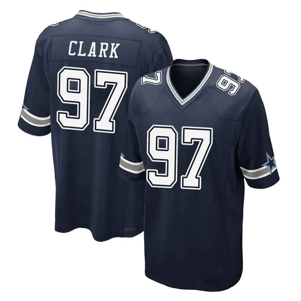 Johmsee D.Cowboys #97 Kenny Clark Player Navy Home Game Stitched Jerseys