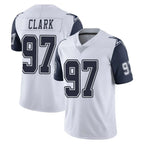 Johmsee D.Cowboys #97 Kenny Clark Player White-Navy Limited Color Rush Vapor Untouchable Home Game Stitched Jerseys