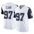 Johmsee D.Cowboys #97 Kenny Clark Player White-Navy Limited Vapor F.U.S.E. Home Game Stitched Jerseys