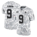 Johmsee D.Cowboys #9 KaVontae Turpin Player Arctic Camo Salute to Service Limited Home Game Stitched Jerseys