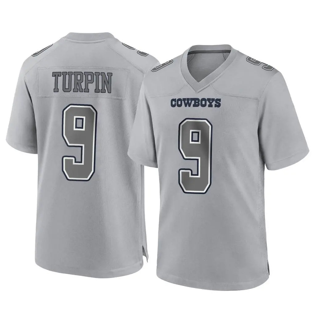 Johmsee D.Cowboys #9 KaVontae Turpin Player Gray Atmosphere Fashion Home Game Stitched Jerseys