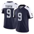 Johmsee D.Cowboys #9 KaVontae Turpin Player Navy-White Limited Alternate Vapor F.U.S.E. Home Game Stitched Jerseys
