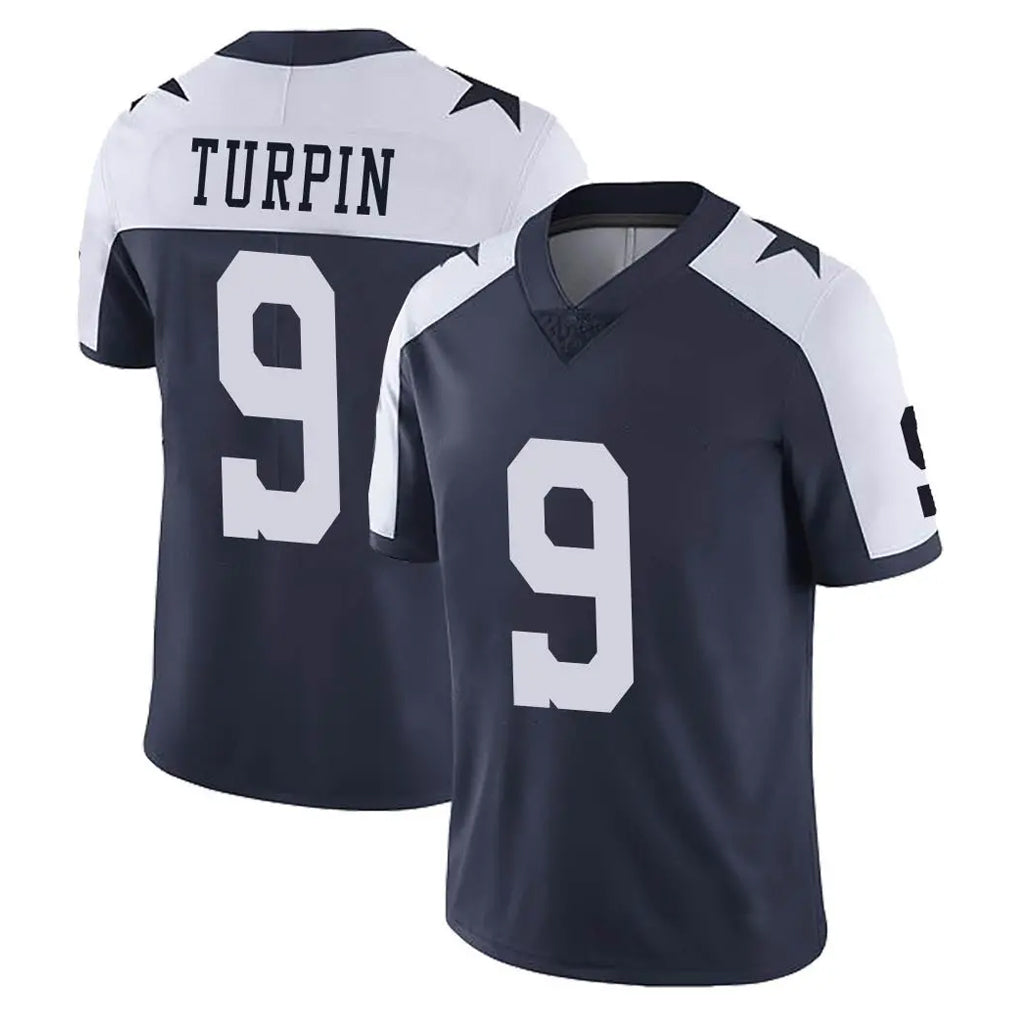 Johmsee D.Cowboys #9 KaVontae Turpin Player Navy-White Limited Alternate Vapor Untouchable Home Game Stitched Jerseys