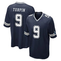 Johmsee D.Cowboys #9 KaVontae Turpin Player Navy Home Game Stitched Jerseys