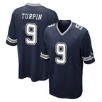 Johmsee D.Cowboys #9 KaVontae Turpin Player Navy Home Game Stitched Jerseys