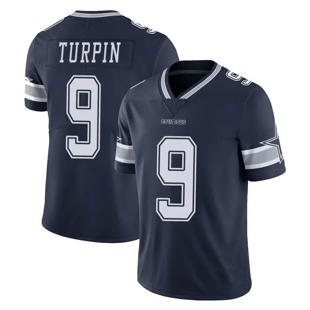 Johmsee D.Cowboys #9 KaVontae Turpin Player Navy Vapor Untouchable Limited Home Game Stitched Jerseys