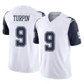 Johmsee D.Cowboys #9 KaVontae Turpin Player White-Navy Limited Vapor F.U.S.E. Home Game Stitched Jerseys