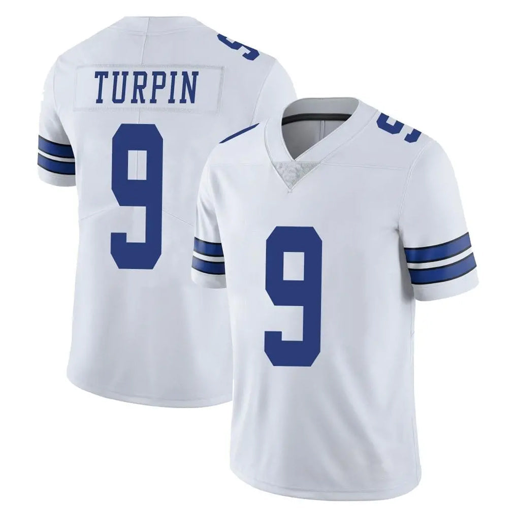 Johmsee D.Cowboys #9 KaVontae Turpin Player White Vapor Untouchable Limited Home Game Stitched Jerseys