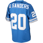 Johmsee D.Lions 1993 #20 Barry Sanders Mitchell & Ness Blue Authentic Throwback Retired Player Stitched Puhic Jersey