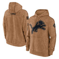 Johmsee D.Lions Brown Salute to Service Hoodies Limited Game Blank Player Stitched Jerseys