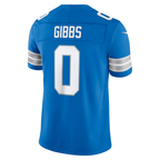 Johmsee D.Lions #0 Jahmyr Gibbs Blue Team Vapor F.U.S.E. Stitched Limited Jerseys