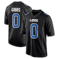 Johmsee D.Lions #0 Jahmyr Gibbs Player Black Fashion Game Stitched Jerseys
