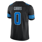 Johmsee D.Lions #0 Jahmyr Gibbs Player Black Vapor F.U.S.E. Limited Game Stitched Jerseys