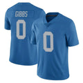 Johmsee D.Lions #0 Jahmyr Gibbs Player Blue Limited Throwback Vapor Untouchable Stitched Jerseys