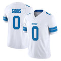 Johmsee D.Lions #0 Jahmyr Gibbs Player White Limited Vapor F.U.S.E. Alternate Home Game Stitched Jerseys