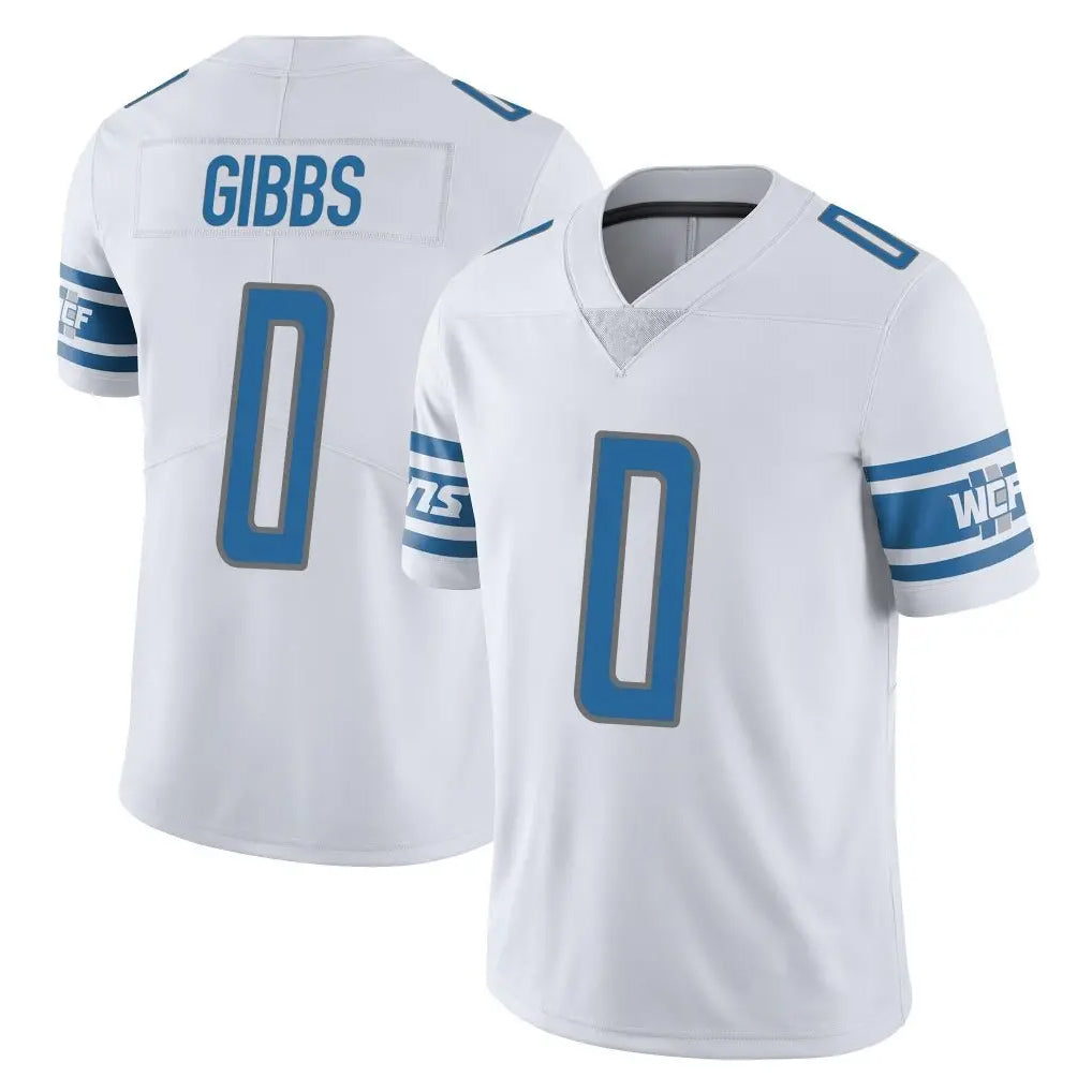 Johmsee D.Lions #0 Jahmyr Gibbs Player White Limited Vapor Untouchable Home Game Stitched Jerseys