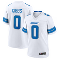 Johmsee D.Lions #0 Jahmyr Gibbs Player White Replica Game Stitched Jerseys